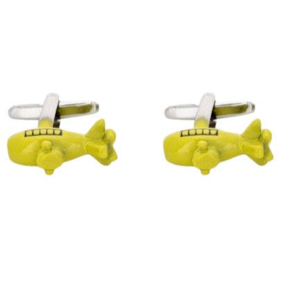 Cufflinks Creative Designs - 100% Rhodium - model Yellow Submarine - Cufflinks from Núñez de Arenas at The Prince Webshop