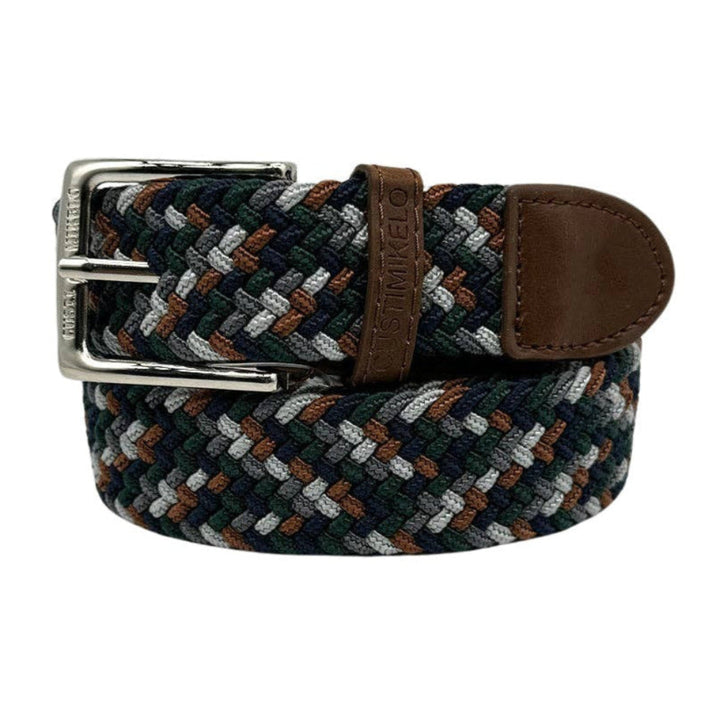 Custi Mikelo Multicolor Green Braided Elastic Belt - Belt from Custi Mikelo at The Prince Webshop