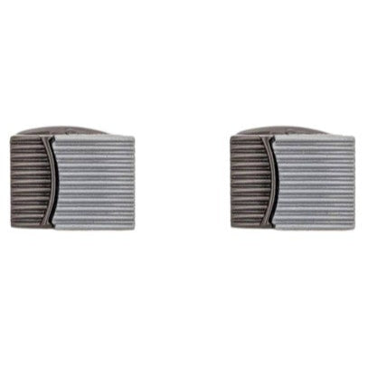 Manchetknapper – 100% Rhodium – model Sølvbog - Manchetknapper fra Núñez de Arenas hos The Prince Webshop