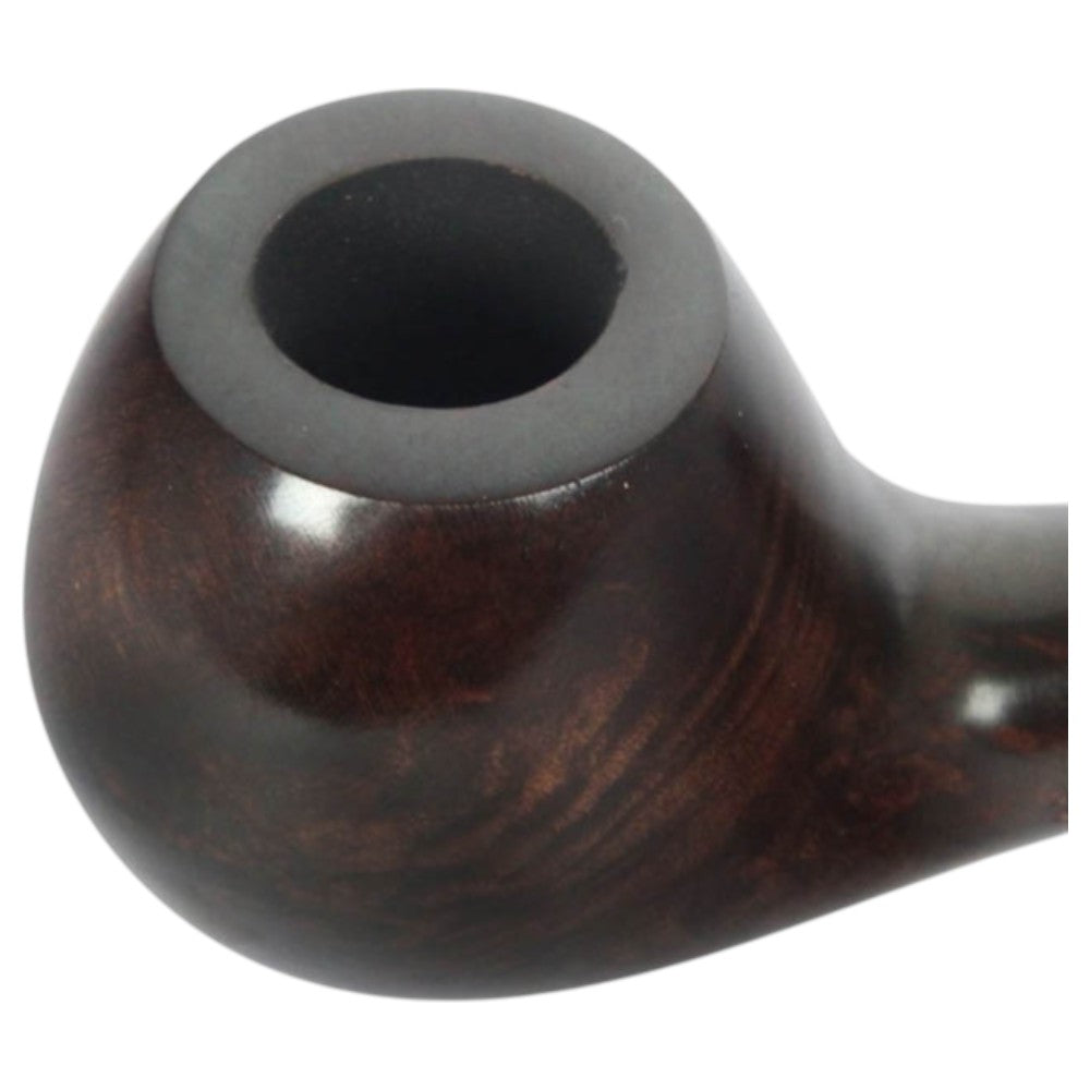 Pipe "Don Gustavo" slightly curved dark brown - Pipe from Don Gustavo at The Prince Webshop
