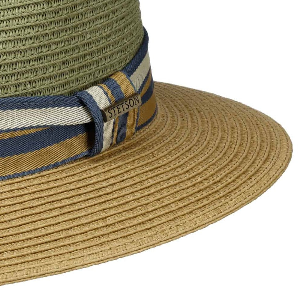 Traveller Toyo Sommerhat - Moss / Beige - Traveller Hat fra Stetson hos The Prince Webshop