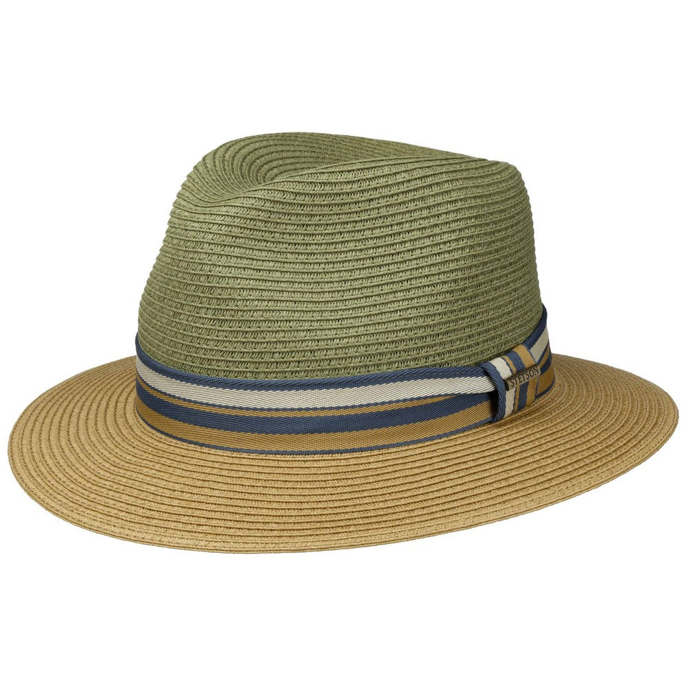 Traveller Toyo Sommerhat - Moss / Beige - Traveller Hat fra Stetson hos The Prince Webshop