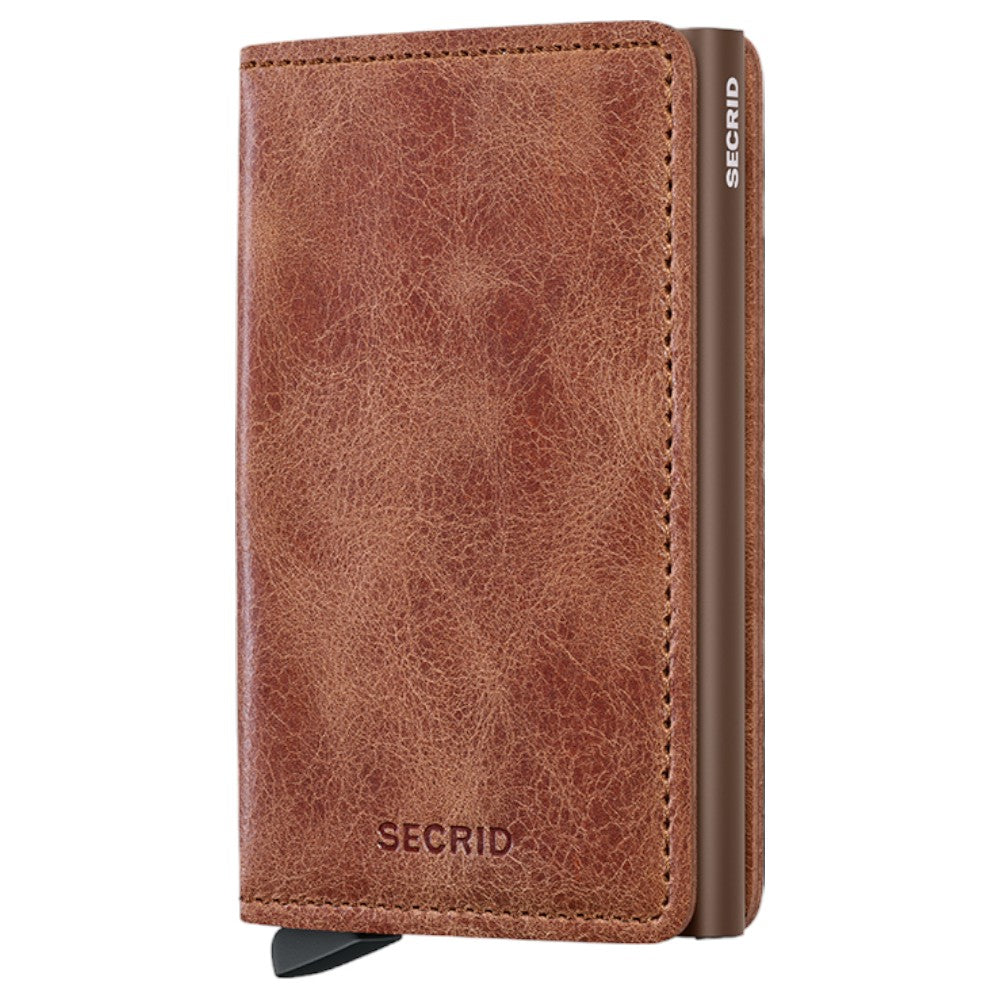 SECRID SLIMWALLET VINTAGE Cognac & Brown - Kortholder fra SECRID hos The Prince Webshop