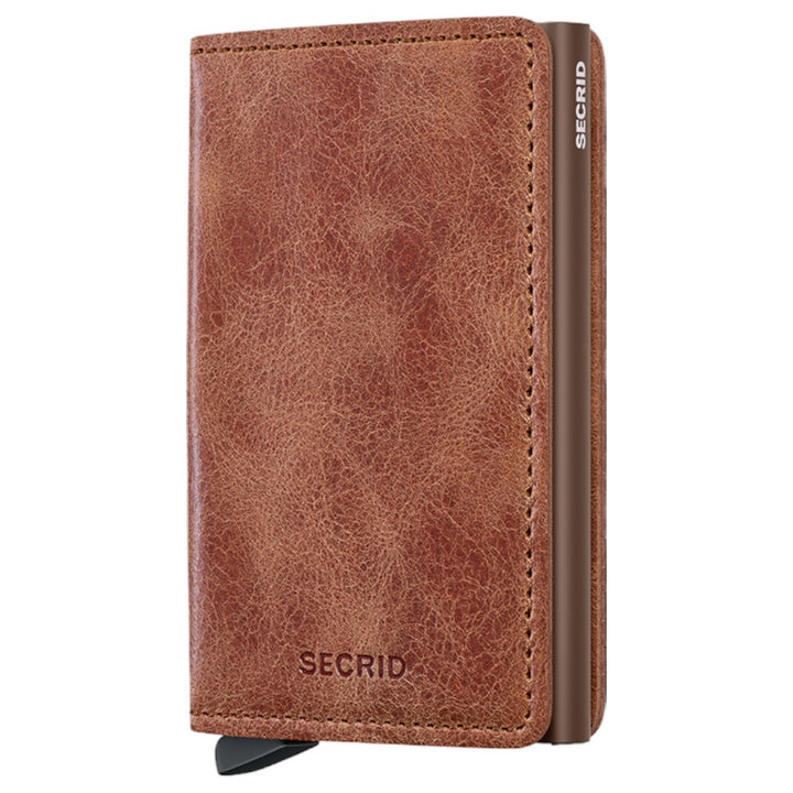 SECRID SLIMWALLET VINTAGE Cognac & Brown - Card holder from SECRID at The Prince Webshop