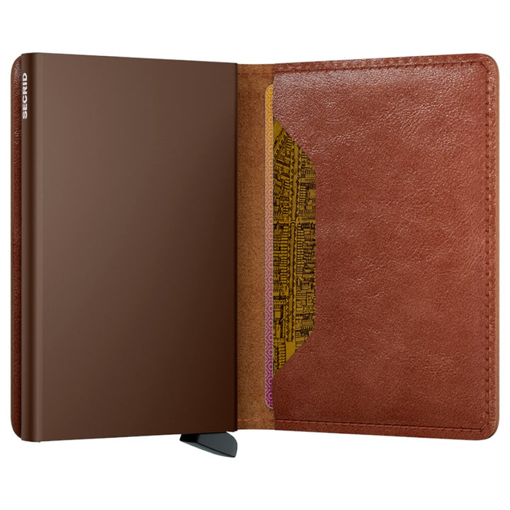 SECRID SLIMWALLET VINTAGE Cognac & Brown - Card holder from SECRID at The Prince Webshop