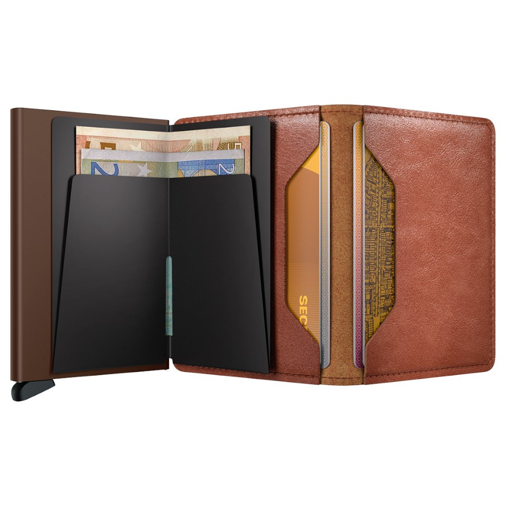 SECRID SLIMWALLET VINTAGE Cognac & Brown - Card holder from SECRID at The Prince Webshop