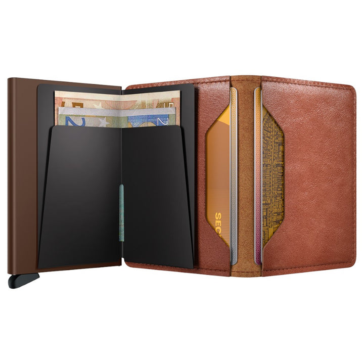 SECRID SLIMWALLET VINTAGE Cognac & Brown - Card holder from SECRID at The Prince Webshop