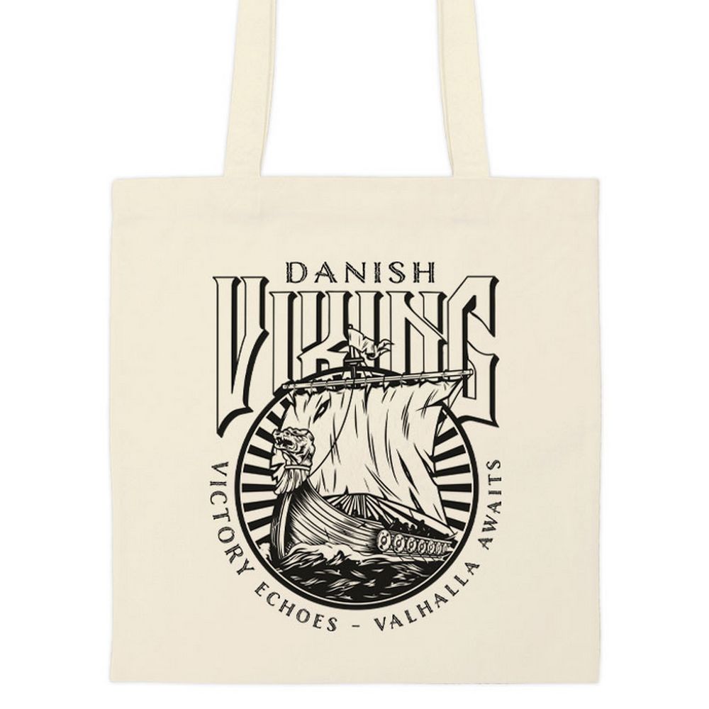 Danish VIKING Tote bag - Nature - Bags from Memories of Denmark at The Prince Webshop