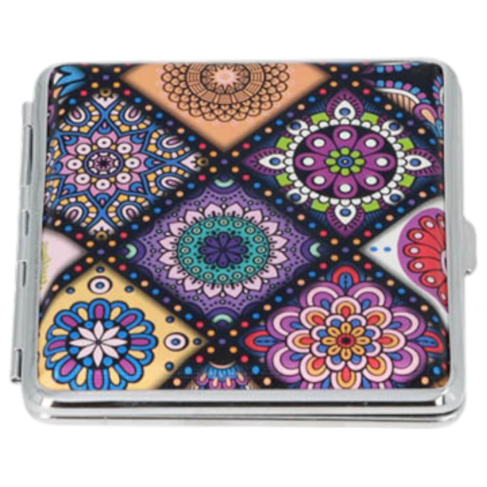 Angelo Cigarette Case - 20 King Size - Hippie Floral - Cigarette Case from Angelo at The Prince Webshop