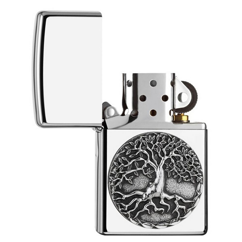Zippo Lighter Tree of Life Silver - Zippo Lighter from Zippo at The Prince Webshop