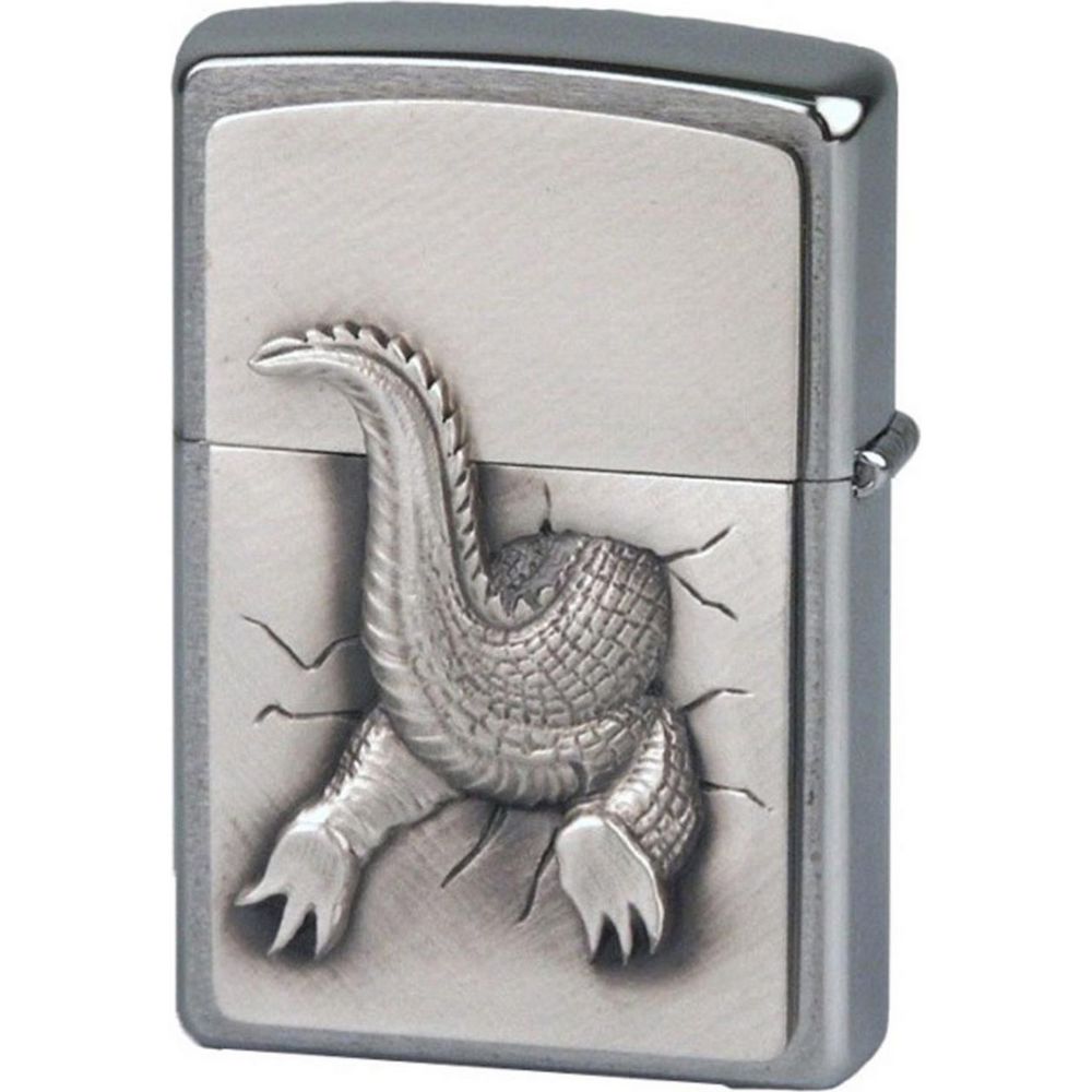 Zippo Gator Lighter i Træboks med Spejle - Zippo Lighter fra Zippo hos The Prince Webshop