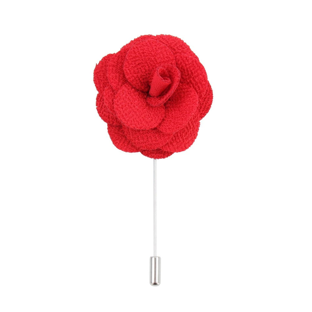 David Aster - Red Flower Lapel Pin - Lapel pin from the David Aster Collection at The Prince Webshop