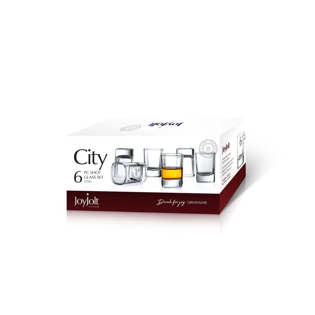 JoyJolt - City Shot Glasses, 2 Oz Set of 6 - Shot glasses from JoyJolt USA at The Prince Webshop