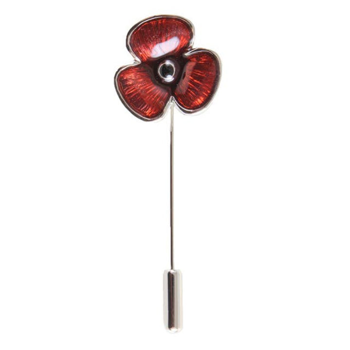 David Aster - Poppy Lapel Cravat Pin - Reversnål fra David Aster Collection hos The Prince Webshop