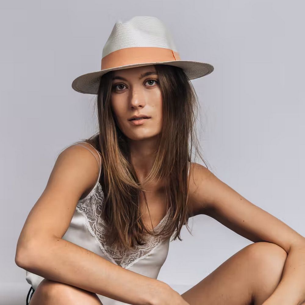 Panallama Miami Panama Hat - Hvid Stråhat Str. S (56 cm) - Hat fra Panallama hos The Prince Webshop