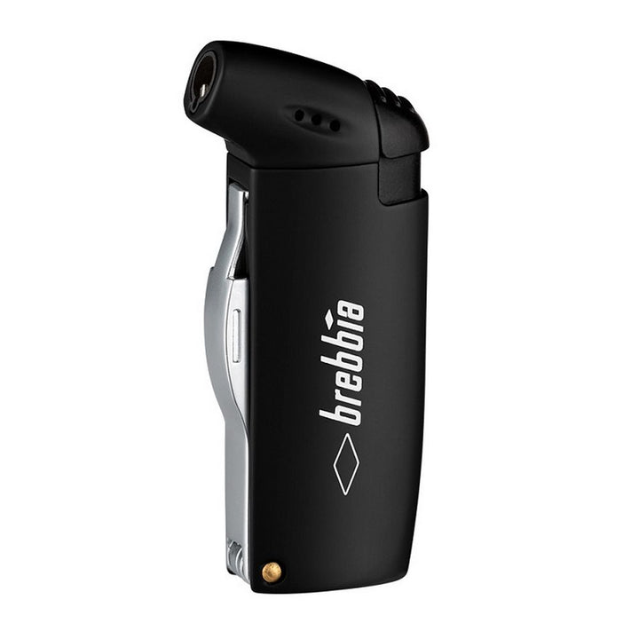 Brebbia Bowl Flame Pipe Lighter - Piezo - Black - Lighter from Brebbia at The Prince Webshop