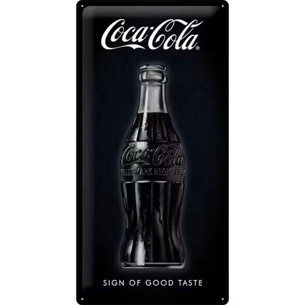 Retroworld Metal sign Coca-Cola the Sign of Good Taste - 25 x 50 cm - Metal sign from Retroworld at The Prince Webshop