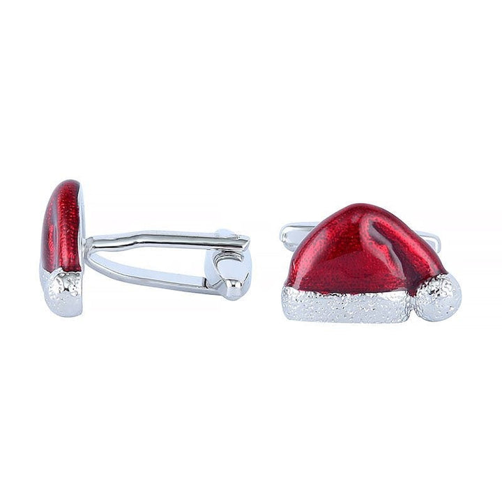 Nissebanden Cufflinks Christmas - Red Santa hat - Cufflinks from Nissebanden at The Prince Webshop