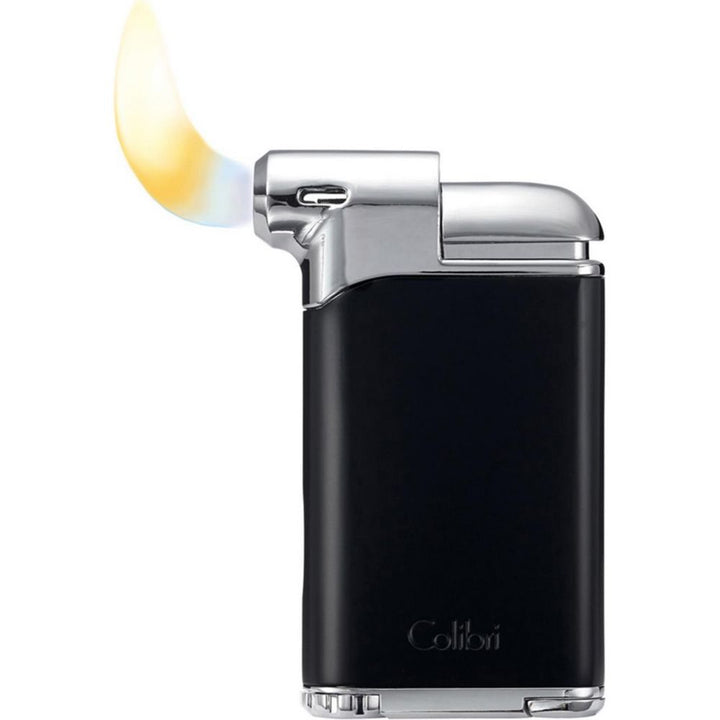 COLIBRI piezo pipe lighter "Pacific II" black/chrome - Lighter from Colibri at The Prince Webshop