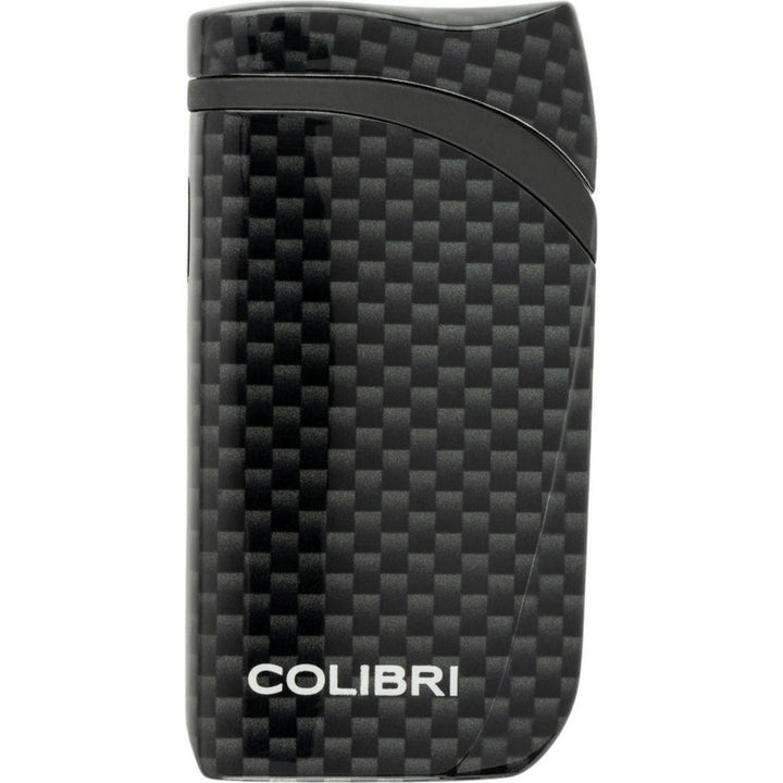 COLIBRI lighter Falcon II - black carbon angled jet flame - Lighter from Colibri at The Prince Webshop