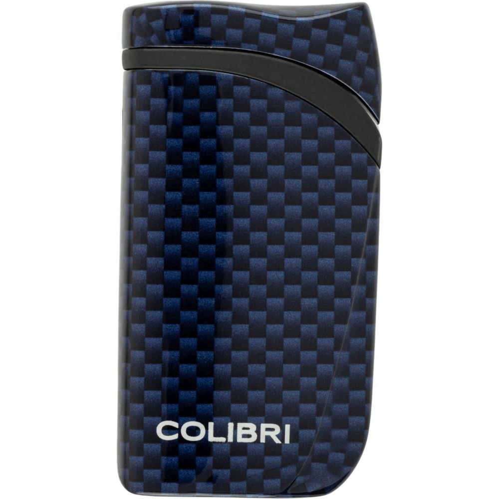 COLIBRI lighter Falcon II - blue carbon angled jet flame - Lighter from Colibri at The Prince Webshop