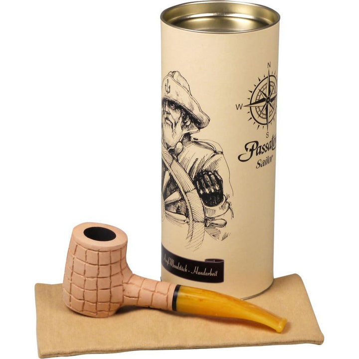 Pipe PASSATORE "Sailor" natural/rustic straight - Pipe from Passatore at The Prince Webshop