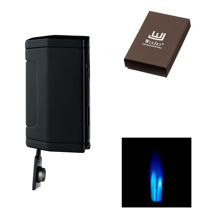 Winjet Premium 2 Jet Cigar Lighter Black - Lighter from Winjet at The Prince Webshop