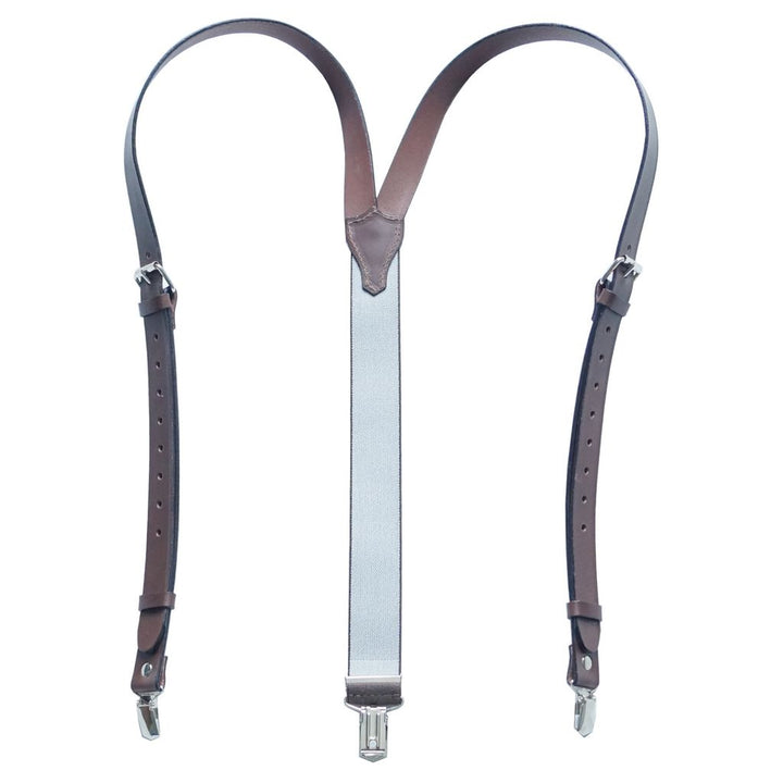 Leather Suspenders Brown - Suspenders from The Suspender Co. at The Prince Webshop