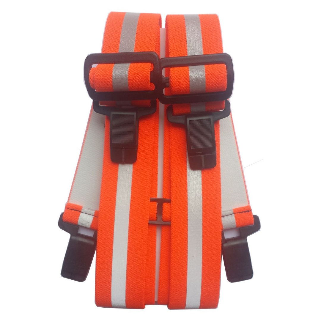 Wide Security Braces Orange with H back - Braces from SCANBELT Shooster at The Prince Webshop