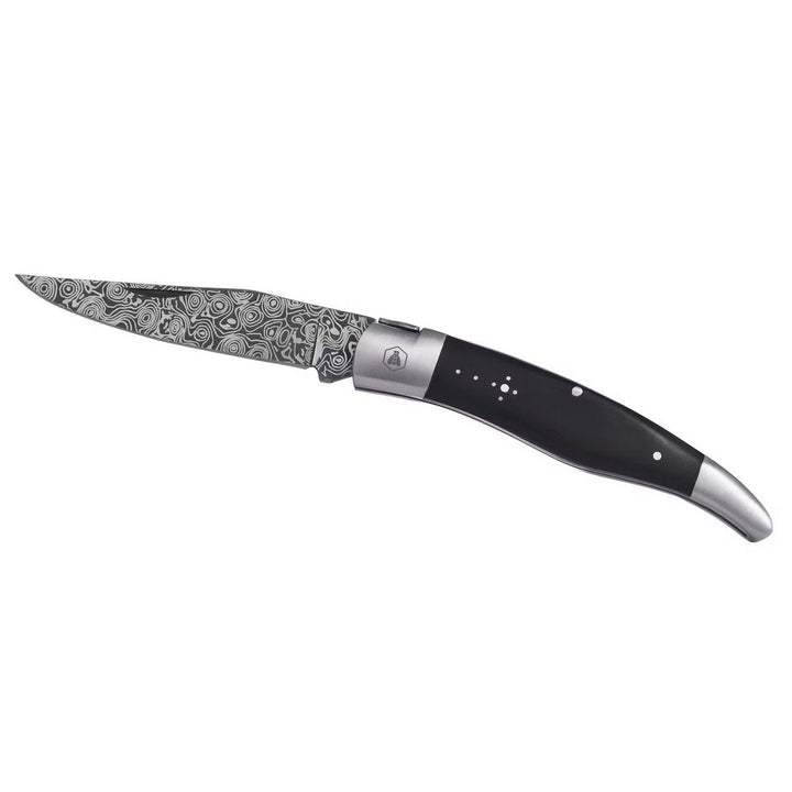 Laguiole Folding Knife - Damascus Black - Pocket knife from Laguiole at The Prince Webshop