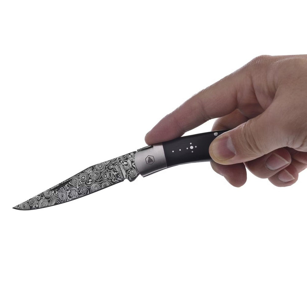 Laguiole Folding Knife - Damascus Black - Pocket knife from Laguiole at The Prince Webshop