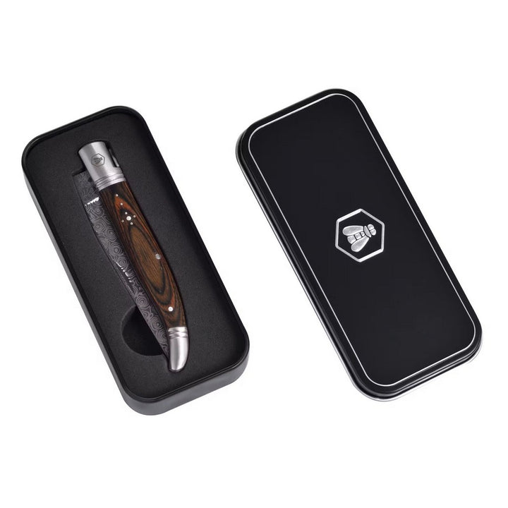Laguiole Folding knife - Damascus Pakka - Pocket knife from Laguiole at The Prince Webshop