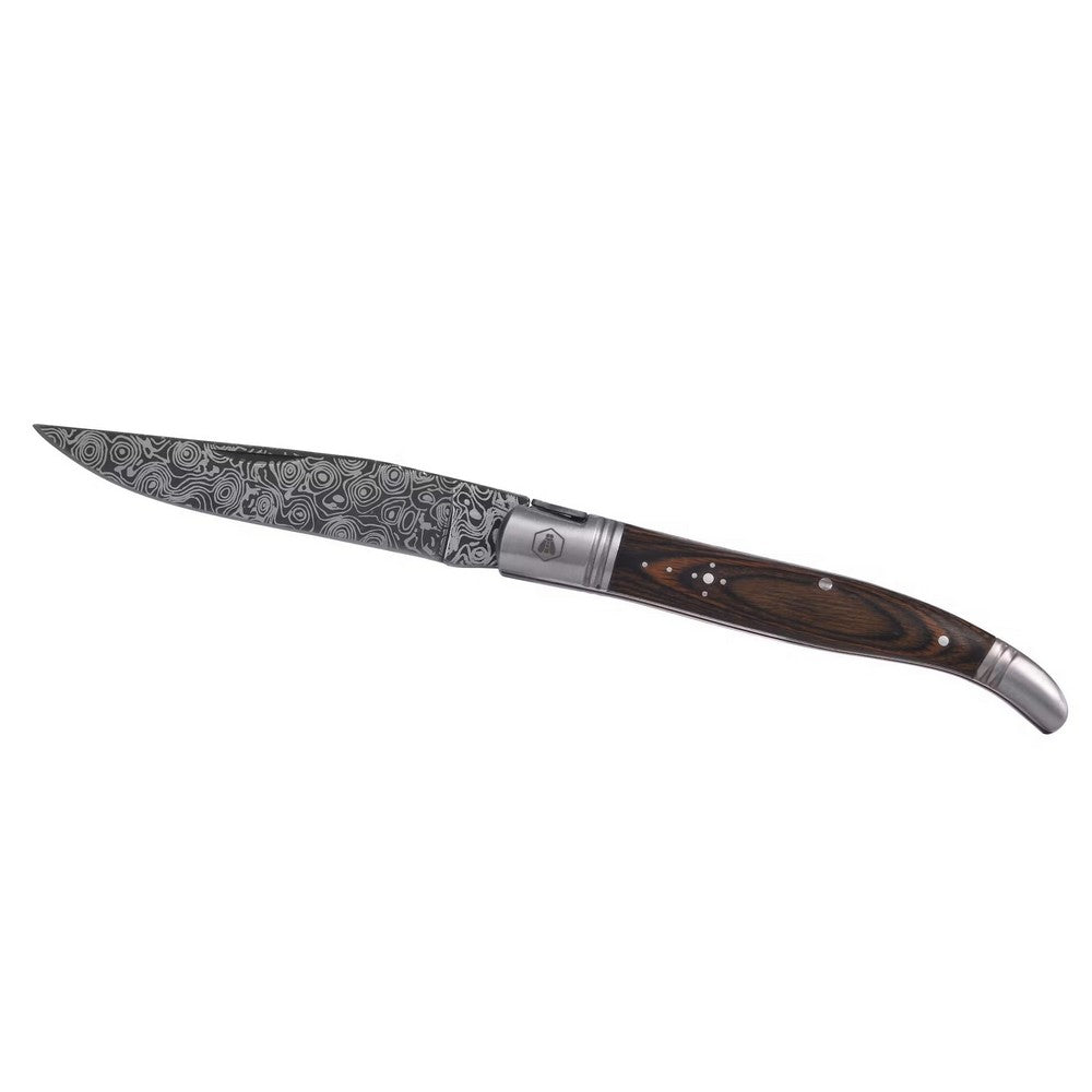 Laguiole Folding knife - Damascus Pakka - Pocket knife from Laguiole at The Prince Webshop