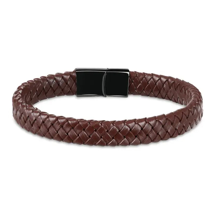 James Hawk Leather Bracelet - Brown - Jewelery from James Hawk at The Prince Webshop