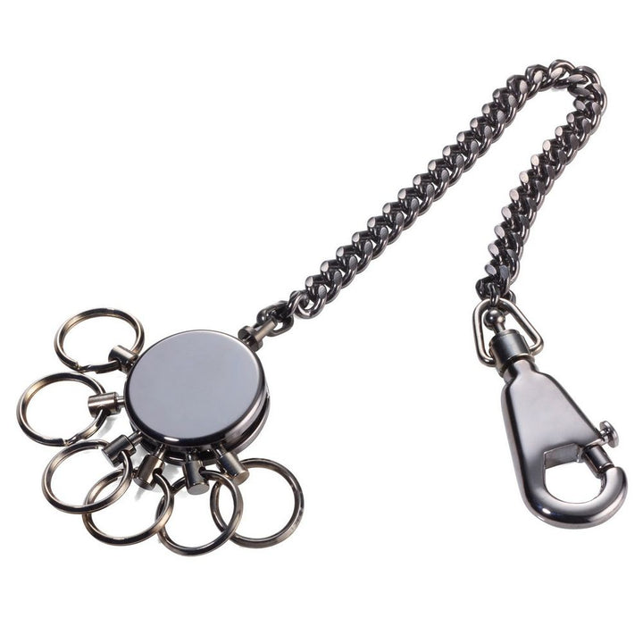 TROIKA Key ring - PATENT CHAIN ​​Black Chrome - Key ring from Troika at The Prince Webshop