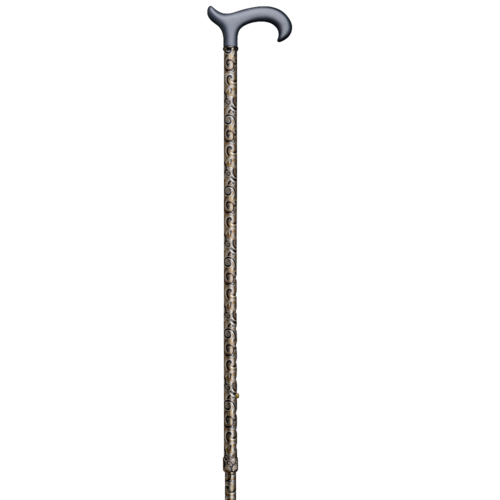 Gastrock Aluminum Derby Stick - Waves Deluxe - Stepwise Height Adjustable - Spade stick from Gastrock at The Prince Webshop