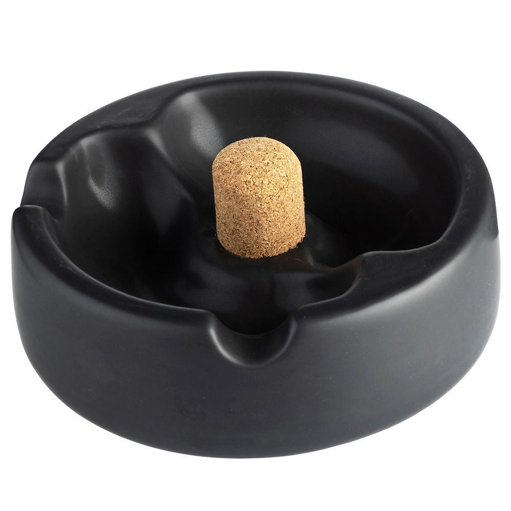 Pipe Ashtray for 2 Pipes Matte Black Ceramic - Pipe Ashtray from Smokers Corner at The Prince Webshop