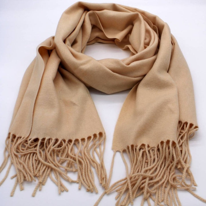 Hologramme Paris - Echarpe Sensation Cachemire uni - Beige Clair Scarf - Scarf from Hologramme Paris at The Prince Webshop