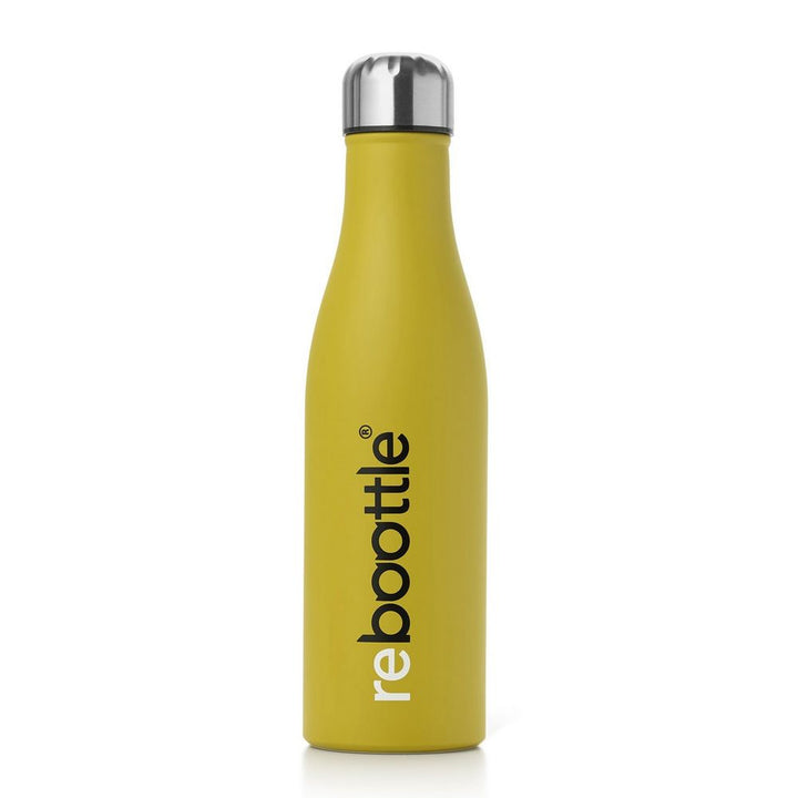 Rebootle Yellow Thermo Flask - 500 ml - Flasks from REBOOTLE at The Prince Webshop