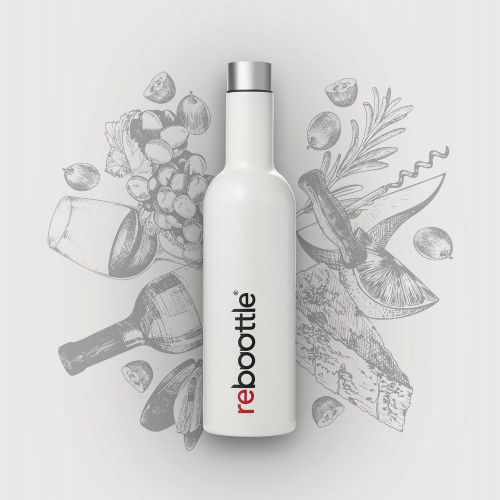 Rebottle White wine Thermal flask - 750 ml - Flasks from REBOTTLE at The Prince Webshop