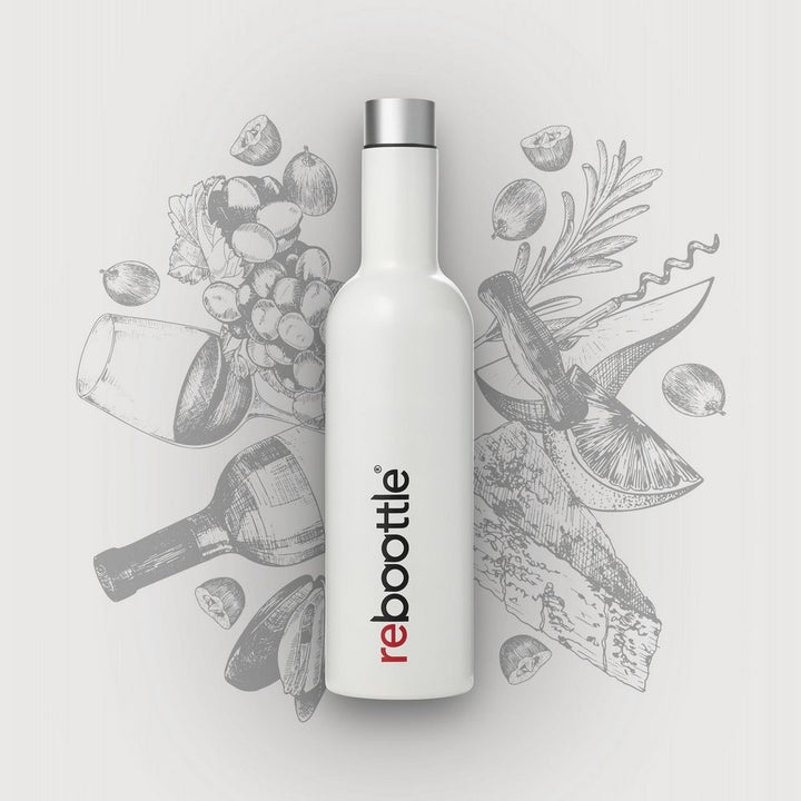 Rebottle White wine Thermal flask - 750 ml - Flasks from REBOTTLE at The Prince Webshop