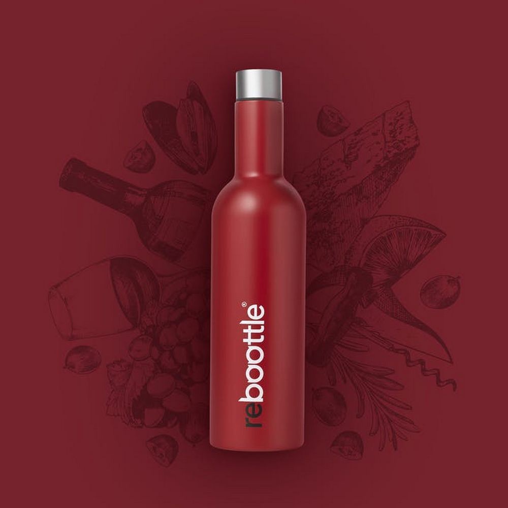 Rebootle Red Wine Thermo Flask - 750 ml - Flasks from REBOOTLE at The Prince Webshop