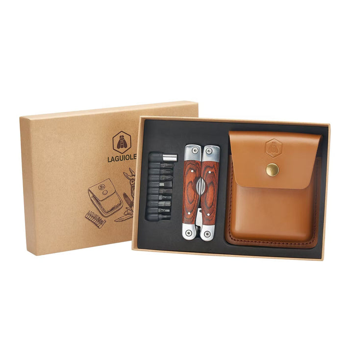 Laguiole Multi Tool in Leather Case - Multi-function Knife from Laguiole at The Prince Webshop