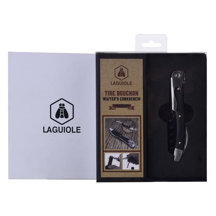 Laguiole Black Edition Serving Corkscrew - Corkscrew from Laguiole at The Prince Webshop