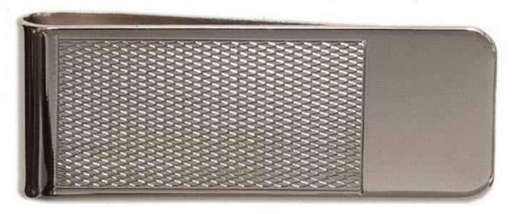 David Aster Money Clip Rhodium Plated Barley Design - Money clips from the David Aster Collection at The Prince Webshop