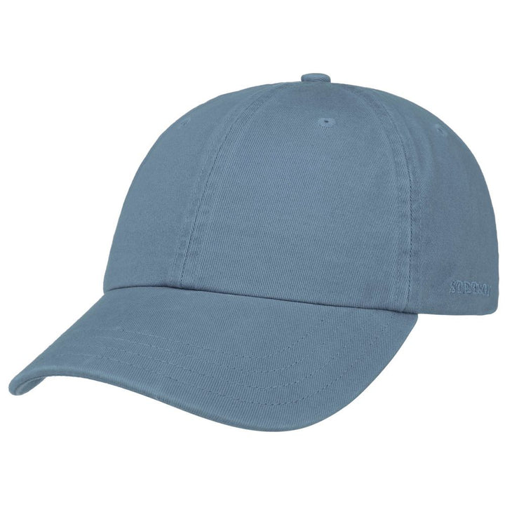 Stetson Baseball Cap Cotton - Plain Sky Blue - Baseball Cap from Stetson at The Prince Webshop
