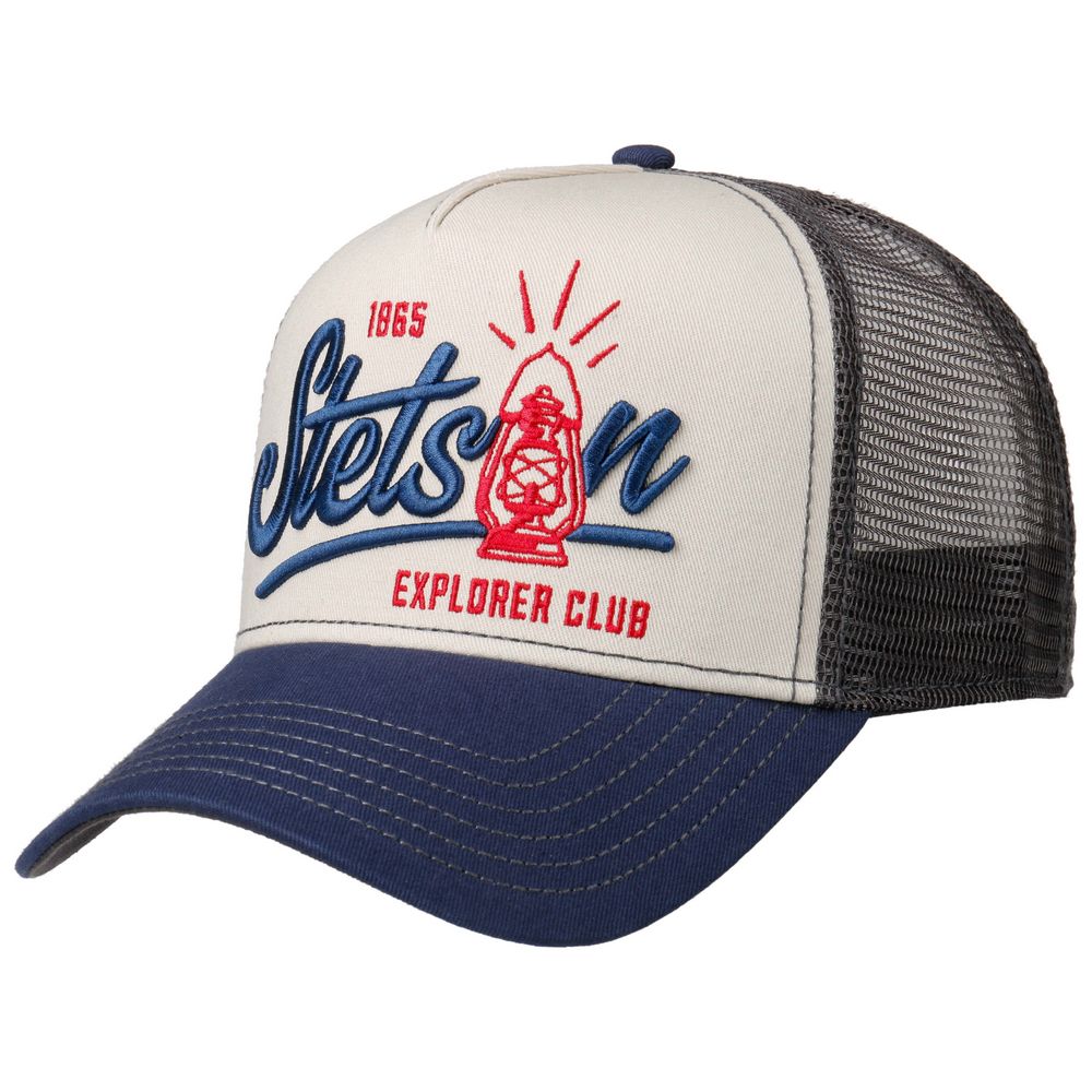 Stetson Explorer Club Gaslamp Trucker Style Baseball Cap - Baseball Cap from Stetson at The Prince Webshop