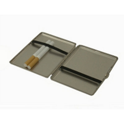 vom Hofe Cigarette Case - 18 Slims - Matt Satin Silver - Cigarette Case from vom Hofe at The Prince Webshop