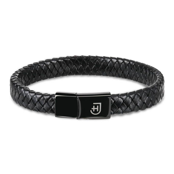 James Hawk Leather Bracelet - Black - Jewelery from James Hawk at The Prince Webshop