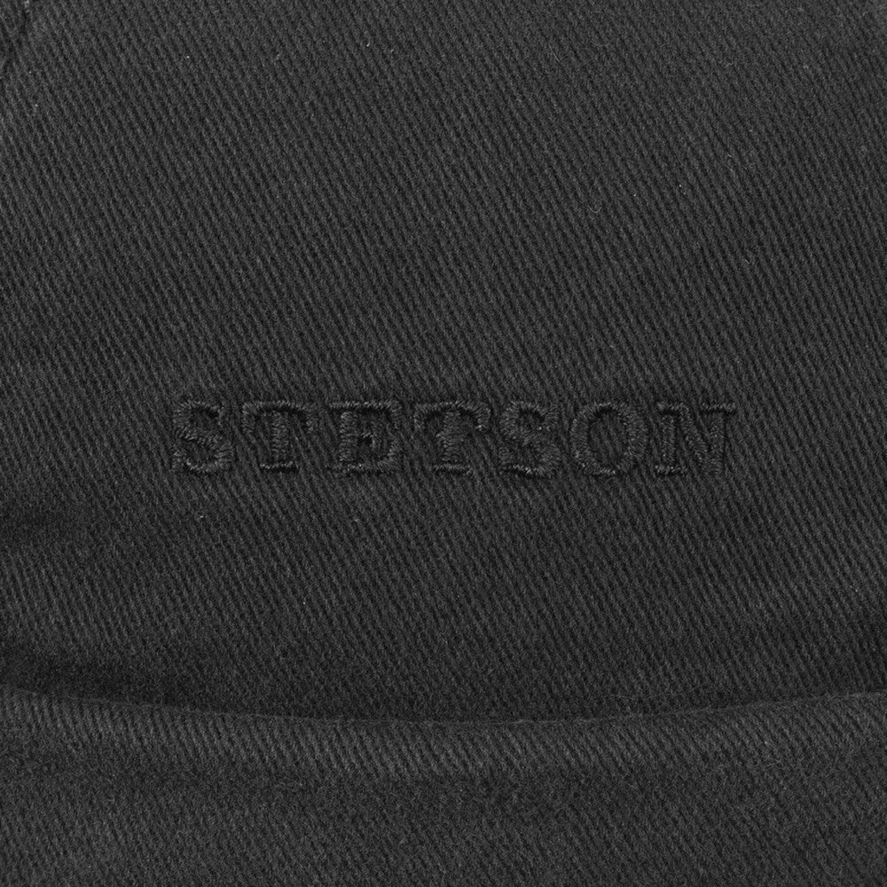 Stetson Docker Cotton - Sort Bomulds Cap - Docker Cap fra Stetson hos The Prince Webshop